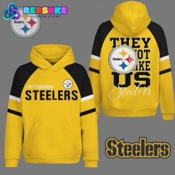 Pittsburgh Steelers They Not Like Us Gold Hoodie