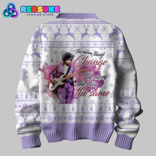 Prince The More Things Change Ugly Christmas Sweater