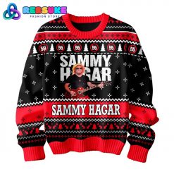 Sammy Hagar Red Rocker 2024 Ugly Christmas Sweater