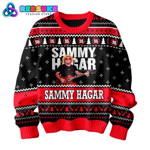 Sammy Hagar Red Rocker 2024 Ugly Christmas Sweater