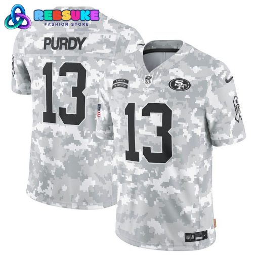 San Francisco 49ers 2024 Arctic Camo Personalized Football Jersey