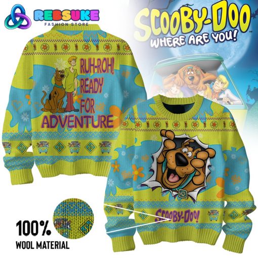 Scooby Doo Ready For Adventure Ugly Christmas Sweater