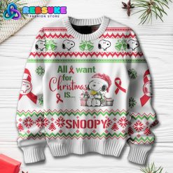 Snoopy All I Want For Christmas Is You Ugly Sweater