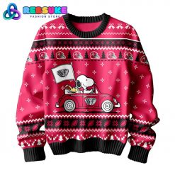 Snoopy x Alabama Crimson Tide Football Ugly Christmas Sweater