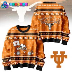 Snoopy x Texas Longhorns Football Ugly Christmas Sweater