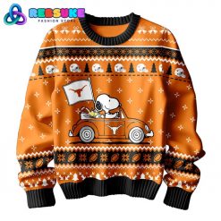 Snoopy x Texas Longhorns Football Ugly Christmas Sweater