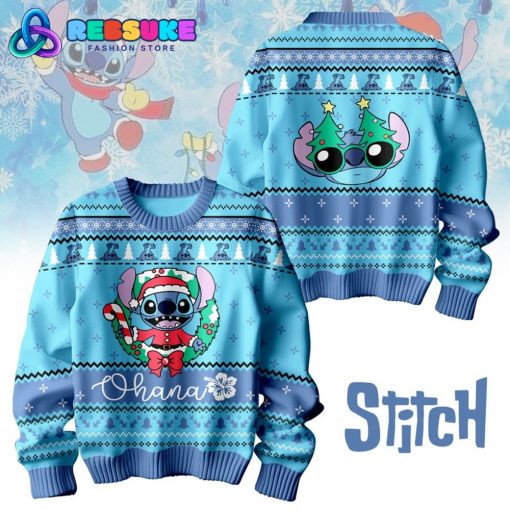 Stitch Disney Merry Christmas 2024 Ugly Sweater