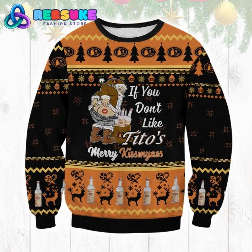 Tito’s Merry Kissmyass Ugly Christmas Sweater