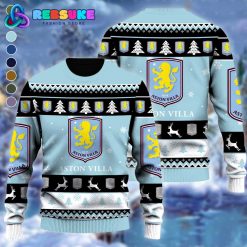 Aston Villa EPL Soccer Team 2024 Ugly Christmas Sweater