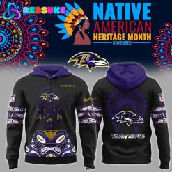 Baltimore Ravens NFL Native American Heritage 2024 Hoodie