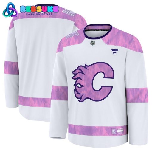 Calgary Flames 2024 Hockey Fights Cancer Jersey