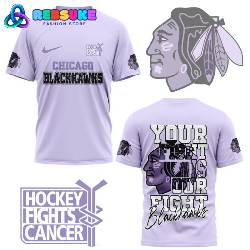 Chicago Blackhawks Your Fight Is Our Fight Purple Shirt