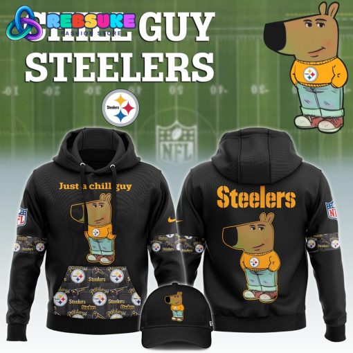 Chill Guy NFL Pittsburgh Steelers Hoodie Set 2024