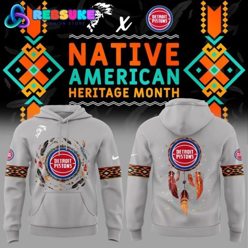 Detroit Pistons Native American Heritage Month Nike Hoodie Set