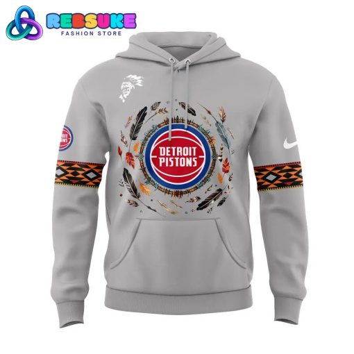 Detroit Pistons Native American Heritage Month Nike Hoodie Set