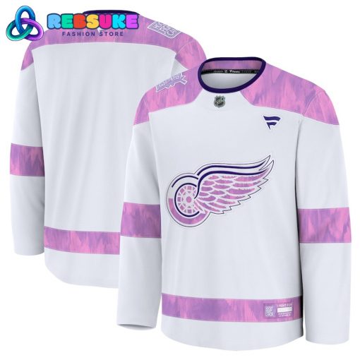 Detroit Red Wings 2024 Hockey Fights Cancer Jersey