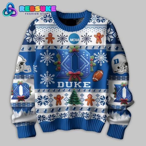 Duke Blue Devils NCAA 2024 Ugly Christmas Sweater