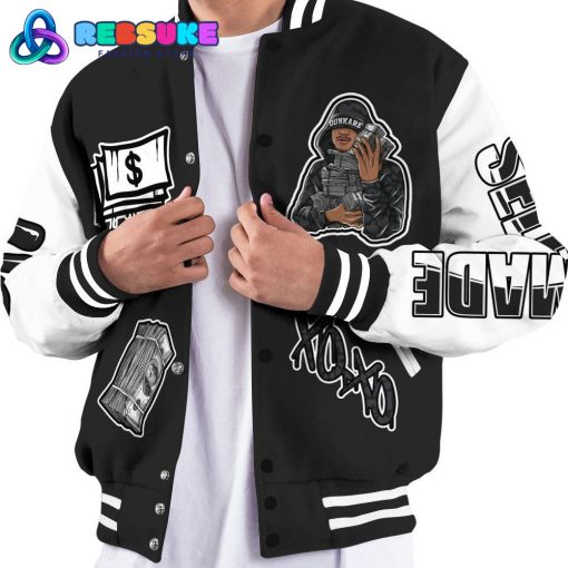 Dunkare Black Cat 3s Varsity Jacket