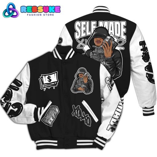 Dunkare Black Cat NET 4s Varsity Jacket