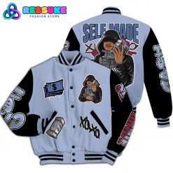 Dunkare Black Metallic 5s Varsity Jacket