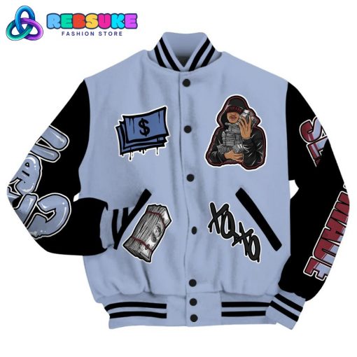 Dunkare Black Metallic 5s Varsity Jacket