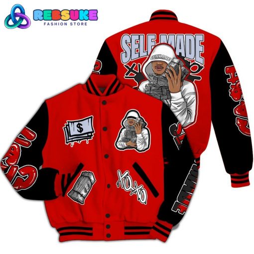 Dunkare Fire Red 6s Varsity Jacket