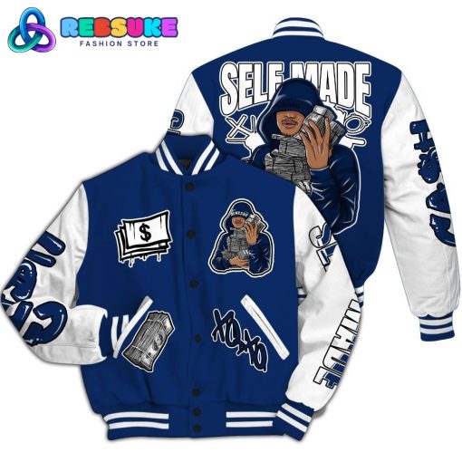 Dunkare High OG Deep Royal Blue 1s Varsity Jacket