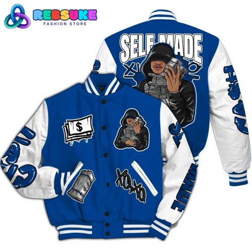 Dunkare Low 85 Royal 1s Varsity Jacket