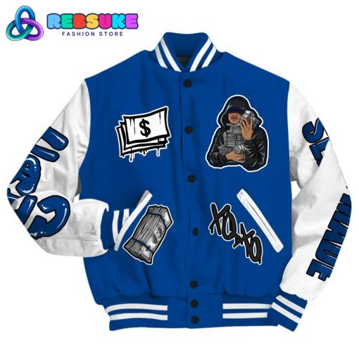 Dunkare Low 85 Royal 1s Varsity Jacket