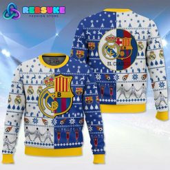 EL CLASICO Barcelona vs Real Madrid Ugly Sweater