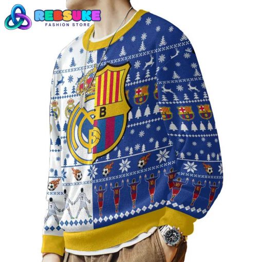 EL CLASICO Barcelona vs Real Madrid Ugly Sweater