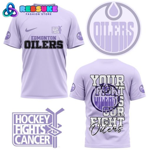 Edmonton Oilers Your Fight Is Our Fight Purple Shirt