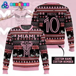 Inter Miami MLS Custom Name Ugly Sweater