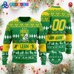 Liga MX Club Leon 2024 Customized Ugly Christmas Sweater