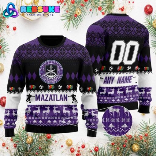 Liga MX Mazatlan FC 2024 Customized Ugly Christmas Sweater