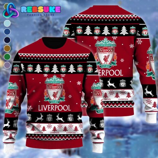 Liverpool EPL Soccer Team 2024 Ugly Christmas Sweater