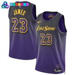 Los Angeles Lakers Nike City Edition 202425 Player Basketball Jersey