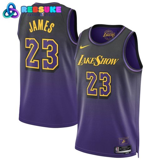 Los Angeles Lakers Nike City Edition 2024/25 Player Basketball Jersey