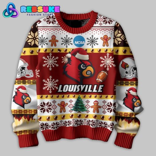 Louisville Cardinals NCAA 2024 Ugly Christmas Sweater