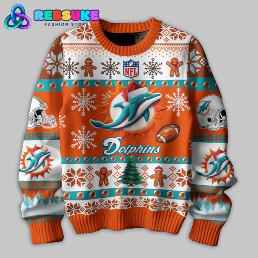 Miami Dolphins NFL 2024 Ugly Christmas Sweater