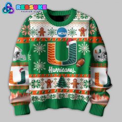 Miami Hurricanes NCAA 2024 Ugly Christmas Sweater