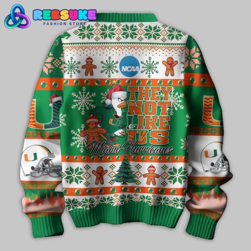 Miami Hurricanes NCAA 2024 Ugly Christmas Sweater