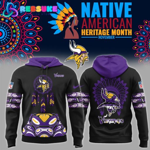 Minnesota Vikings NFL Native American Heritage 2024 Hoodie