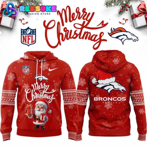 NFL Denver Broncos Merry Christmas Premium Hoodie