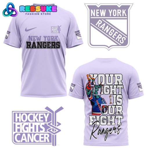 New York Rangers Your Fight Is Our Fight Purple Shirt