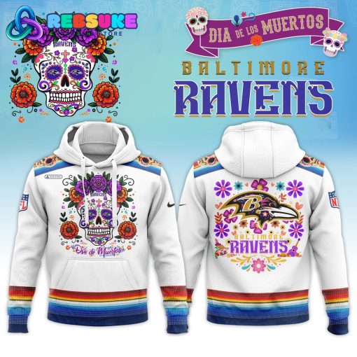 Nike Dia De Los Muertos Baltimore Ravens 2024 Combo Pullover Hoodie