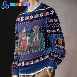 Santas Favorite President Trump Christmas Ugly Sweater