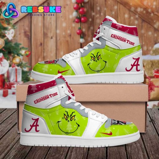 The Grinch x Alabama Crimson Tide Christmas 2024 Nike Air Jordan 1