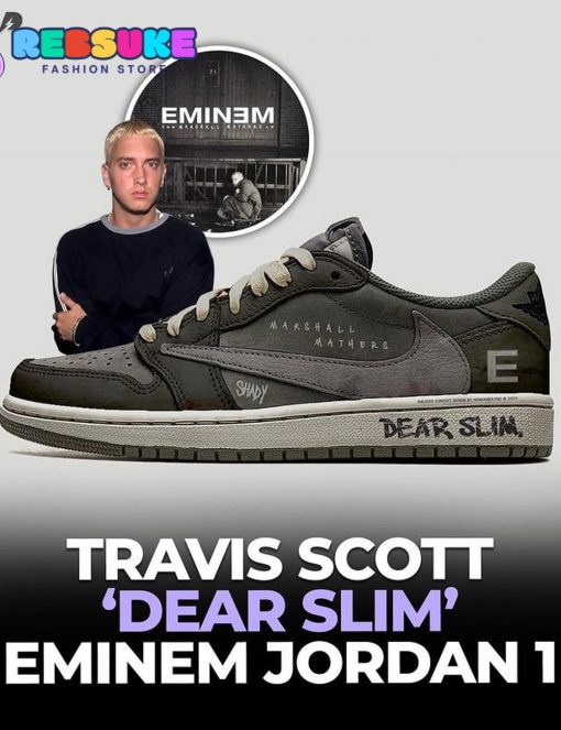 Travis Scott x Eminem “DEAR SLIM” Nike Low Jordan 1