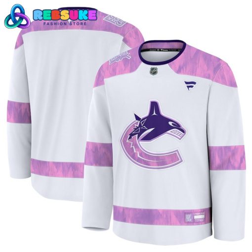 Vancouver Canucks 2024 Hockey Fights Cancer Jersey